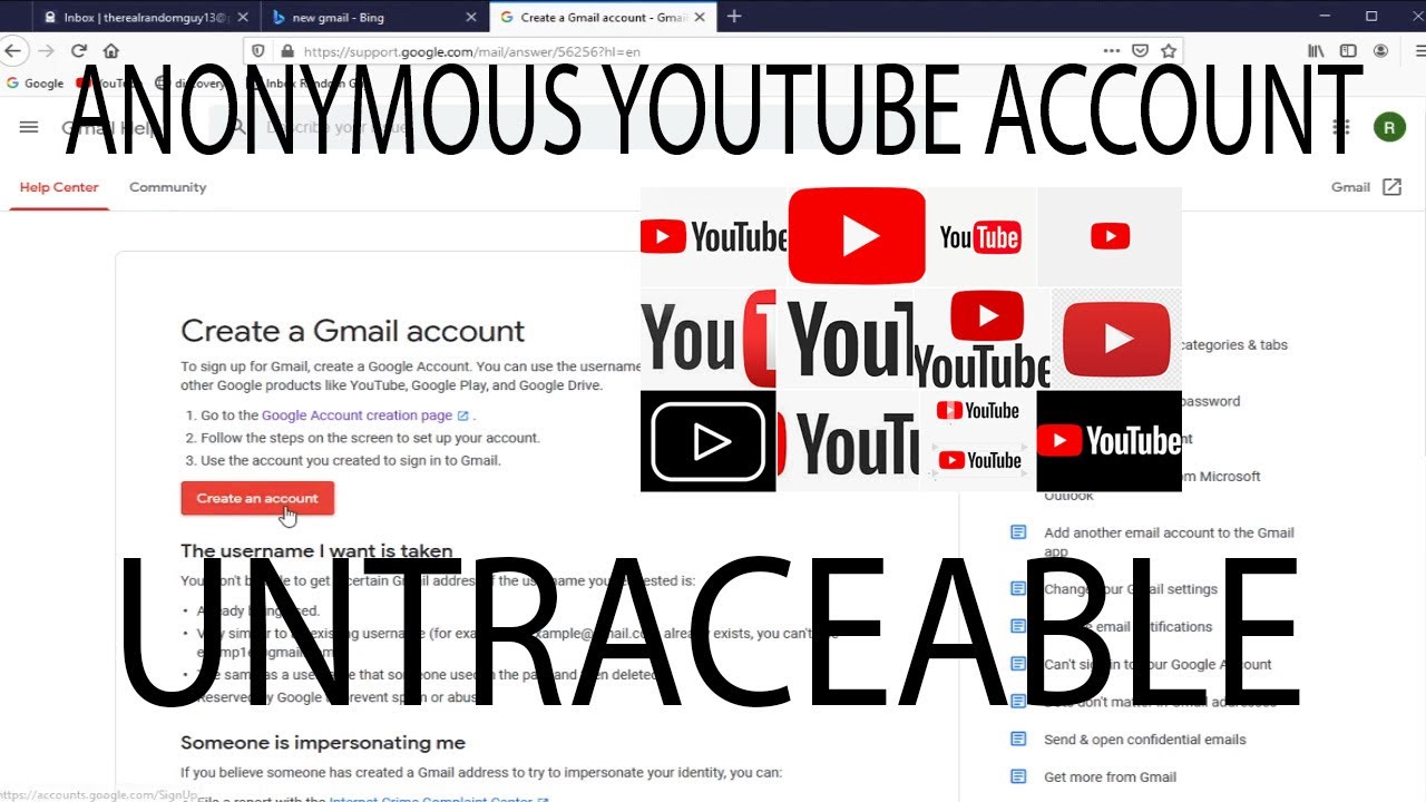 HOW TO GET A COMPLETELY ANONYMOUS YOUTUBE&nbsp;ACCOUNT