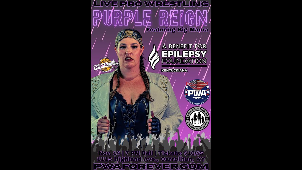 PWA Purple Reign 2025 Main Event- Benjamin Kimera & Big Mama vs Andrew Williams & Lucy B Sweet