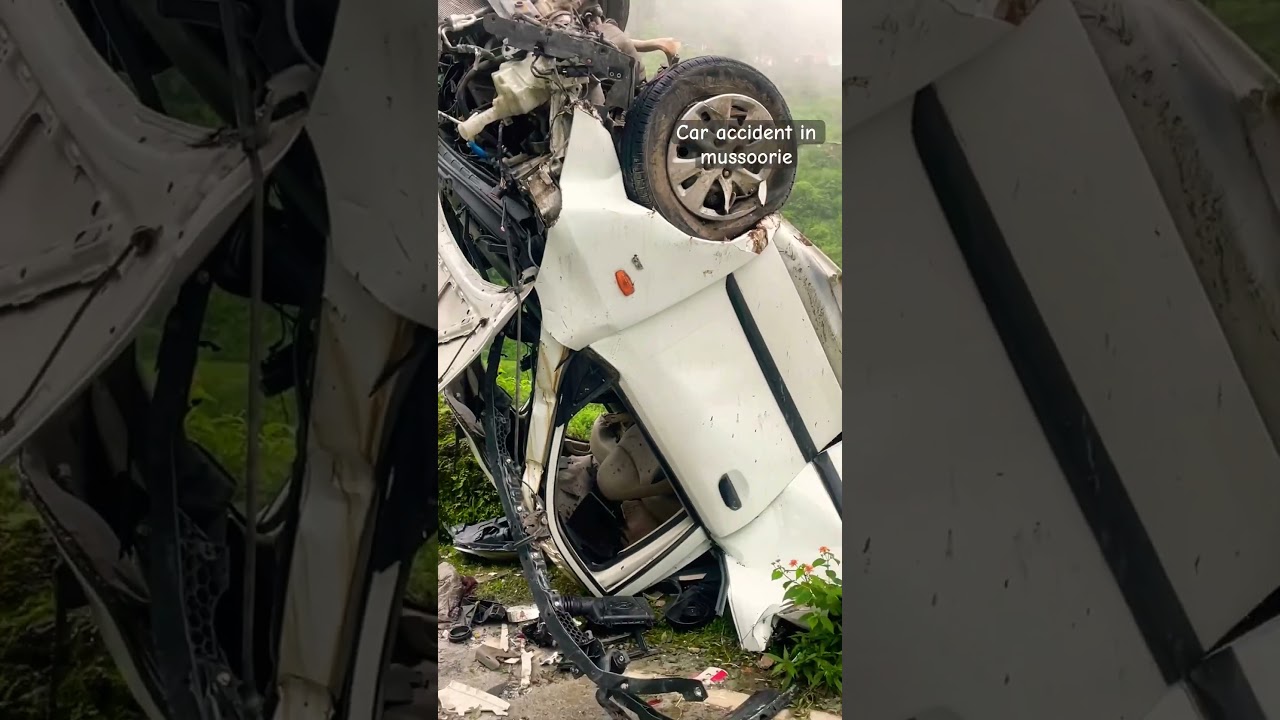 Car accident in mussoorie&hellip;drive safe in mountains!#car#accidentnews #youtubeshorts #uttarakhand