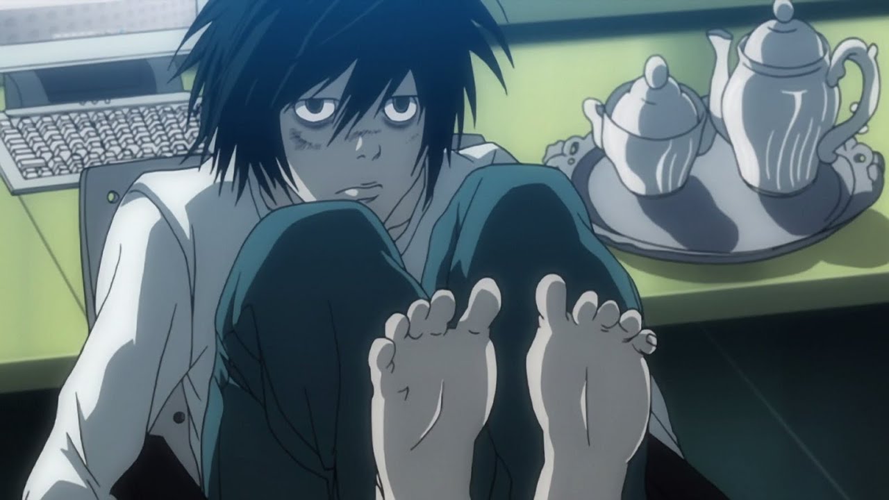 Death Note | ALL Adorable FEET Scenes of Ryuzaki (L)