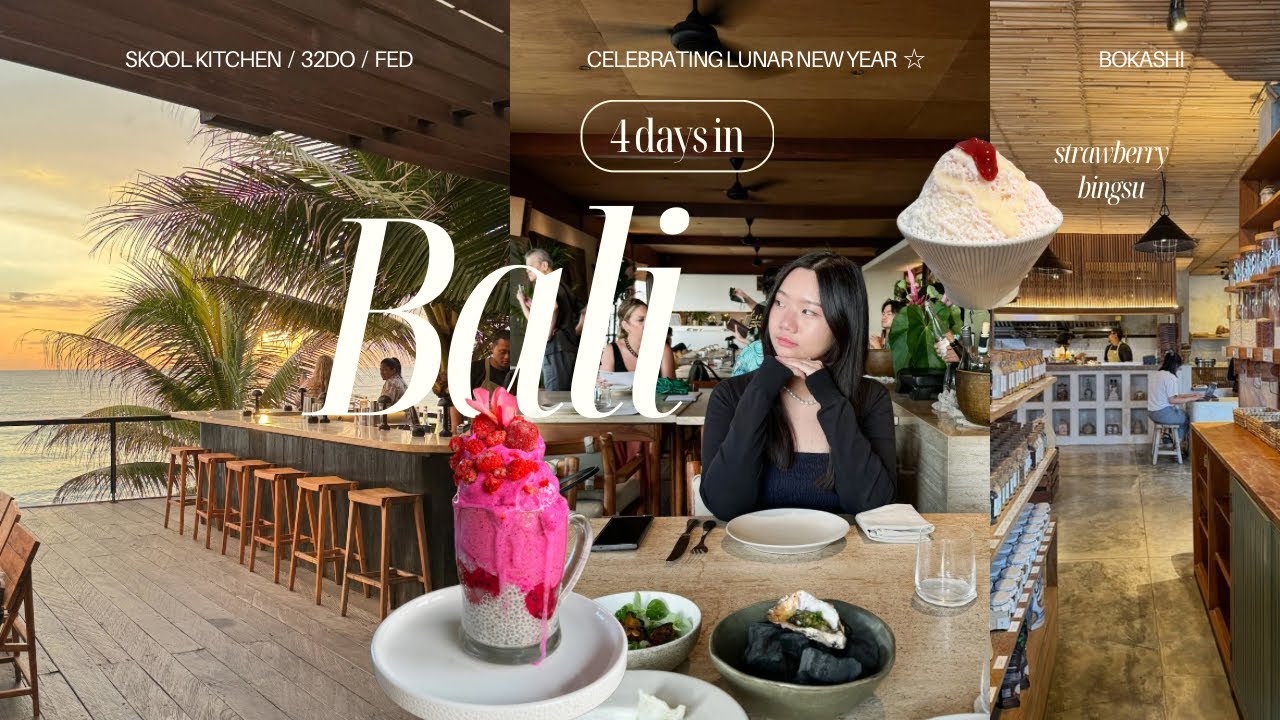 BALI VLOG 🎋 part 2| lunar new year, best resort hotel, aesthetic restaurants and cafes ✨ (eng/indo)