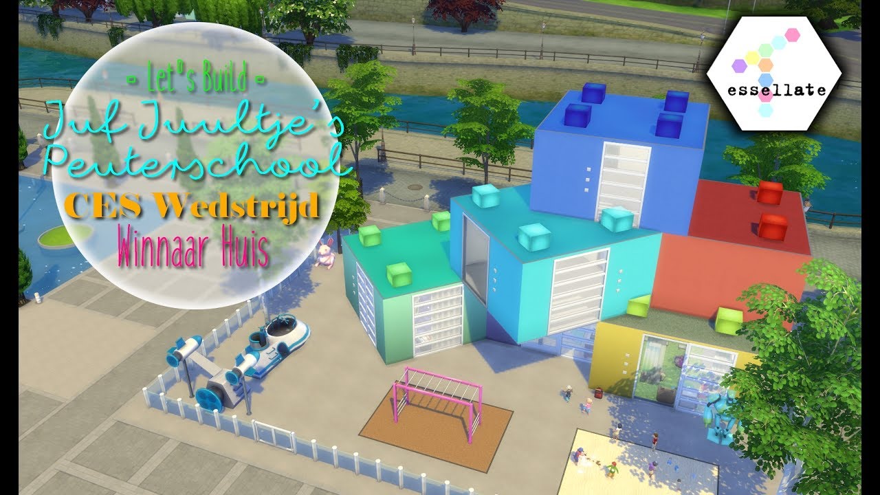 ▤ Juf Juultje's Peuterschool - CES Wedstrijd Huis [2/3] ▥ || Sims 4 Let's Build (Nederlands)