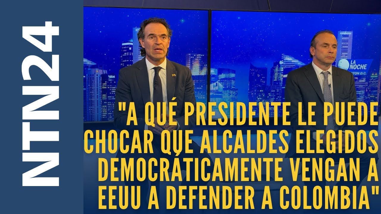 Federico Gutiérrez y Alejandro Éder explican en NTN24 el propósito de su visita a Estados Unidos