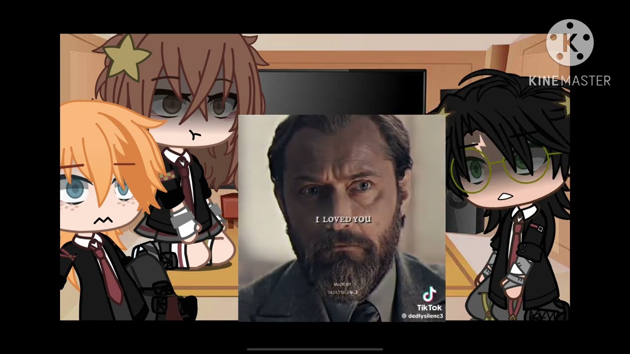 The golden trio react to Grindeldore! {Harry Potter gacha club reaction} agnst?