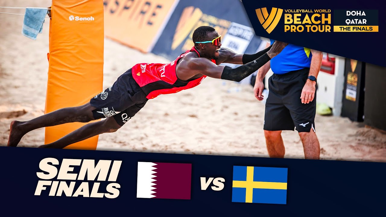 Cherif/Ahmed vs. Ahman/Hellvig - Semi Final Highlights | Doha Finals 2023 #BeachProTour