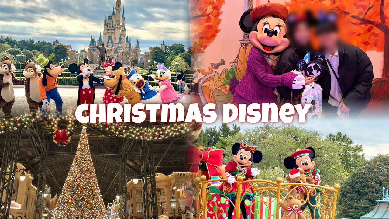 【クリスマスディズニーvlog】入籍日に大好きなディズニーで過ごしました♥