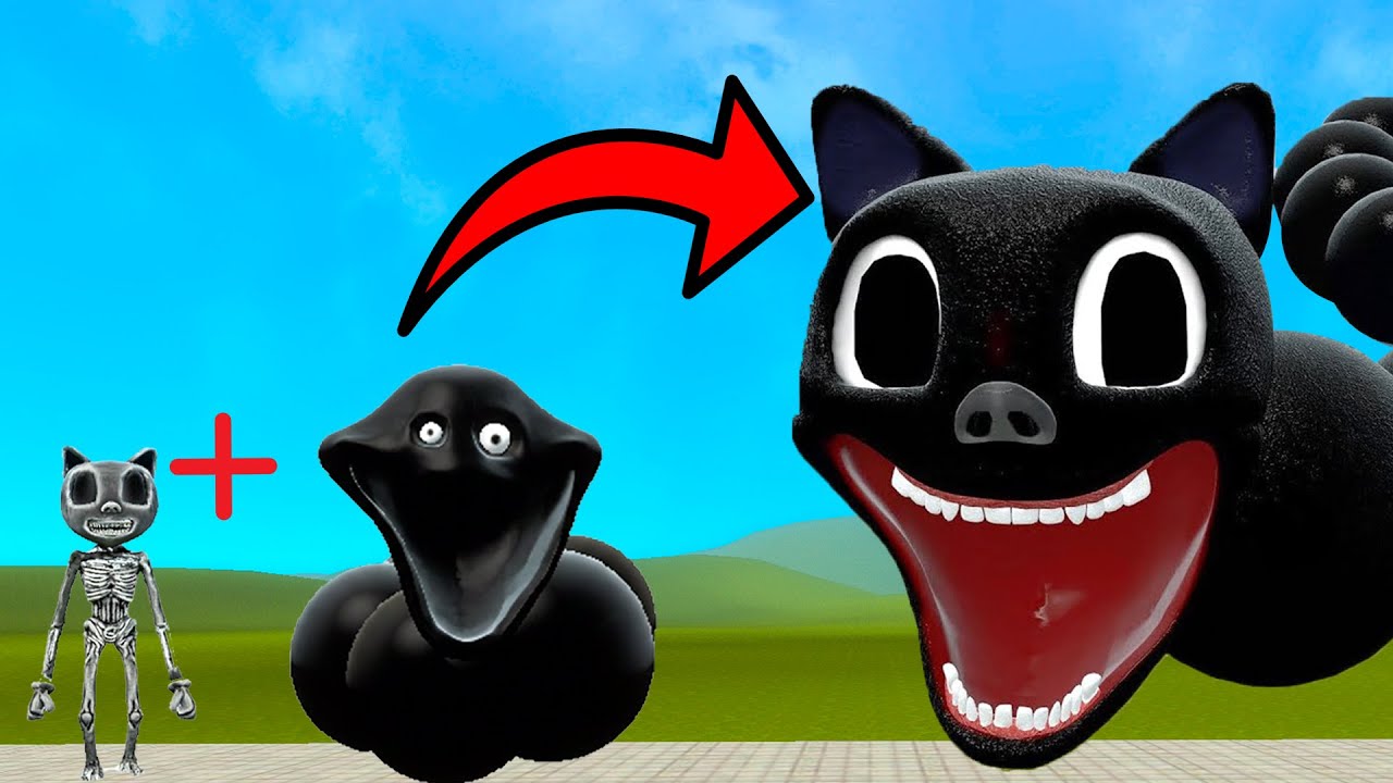 EVOLUTION OF NEW ROBLOX HUNGRY CARTOON CAT WORM In Garry's Mod!