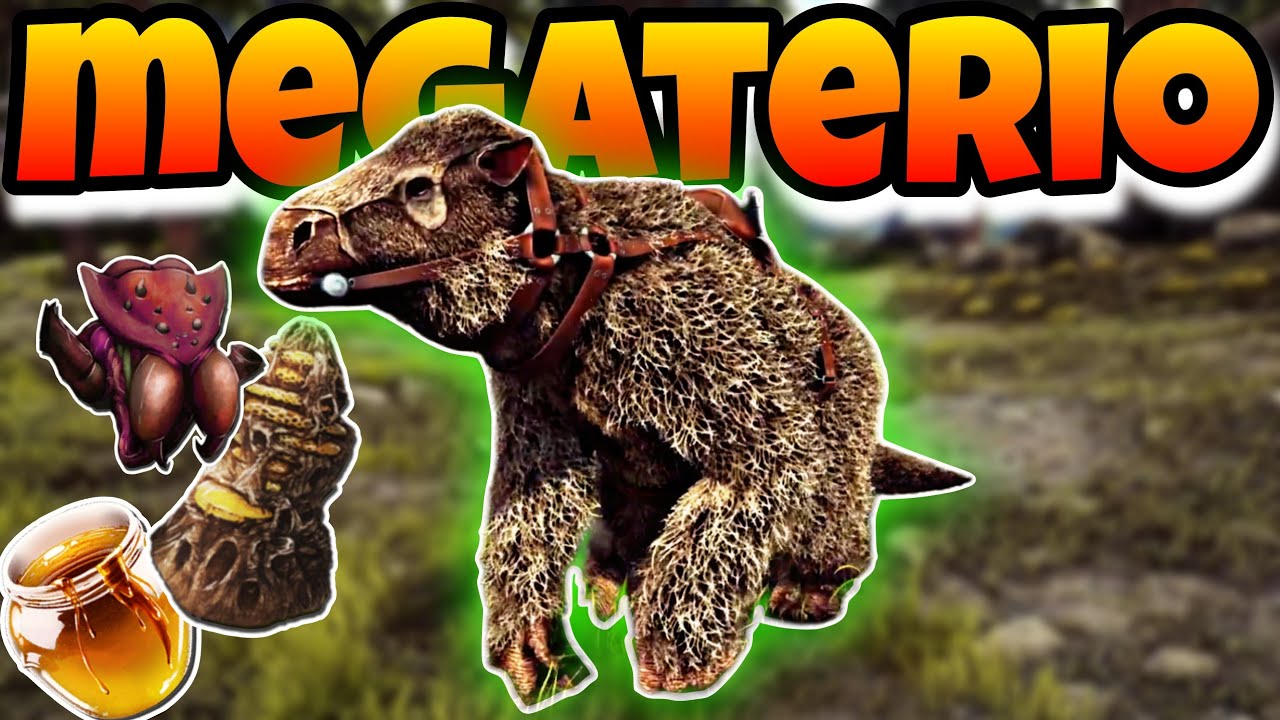 como domesticar MEGATERIO crafteo de MIEL y BUFF ARK Ultimate Mobile editions ARK MOBILE