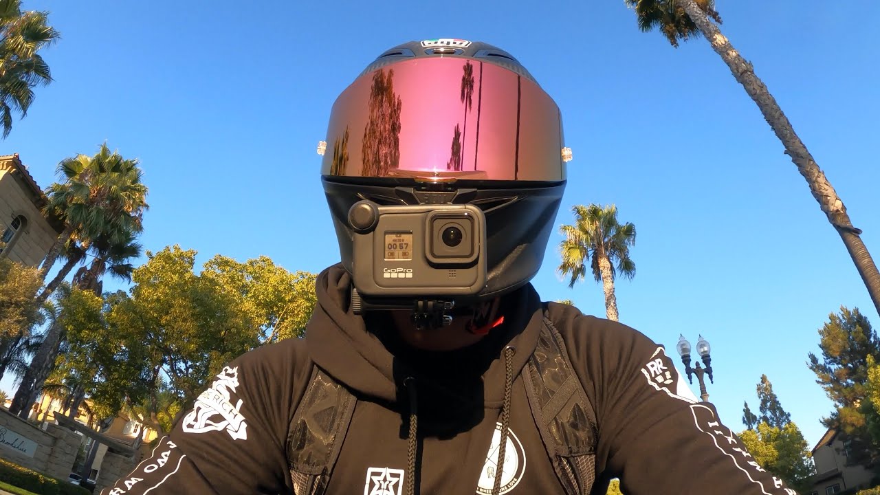 GoPro Hero 8 Motovlog Setup on AGV Pista GP RR