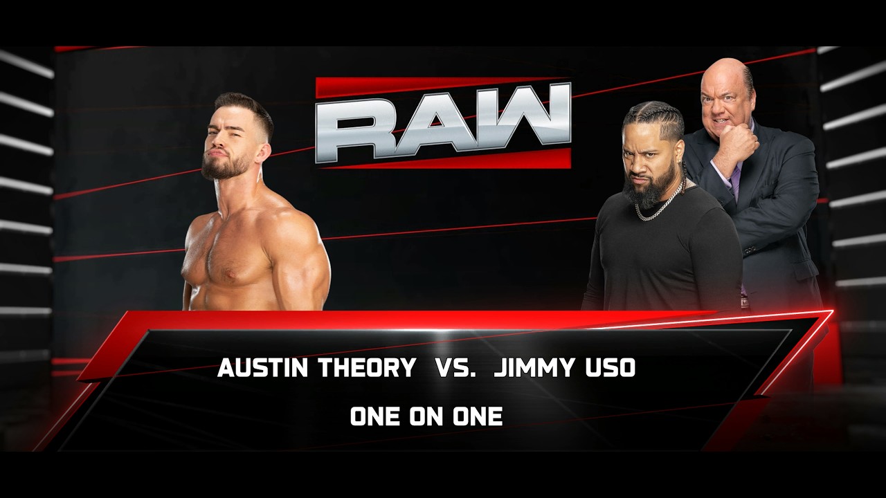 Austin Theory vs Jimmy Uso   Raw from Greensboro, North Carolina