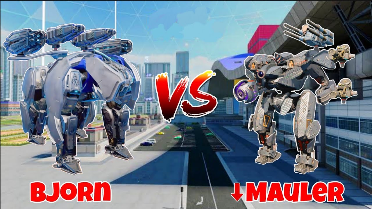 WR🔥 Bjorn VS Mauler[Nerf] Titan Comparison ||WAR ROBOTS||