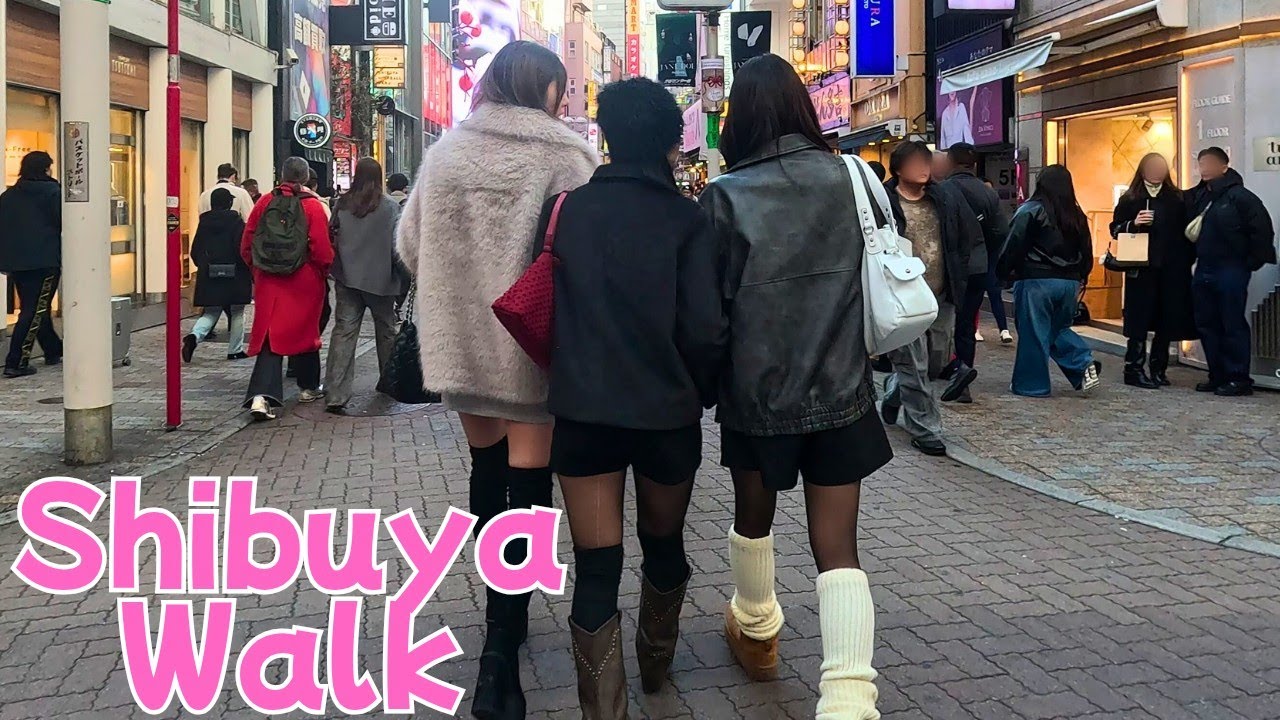 【Shibuya】42 Minutes Winter Walk in Tokyo｜Neon Lights & Crowds【4K】