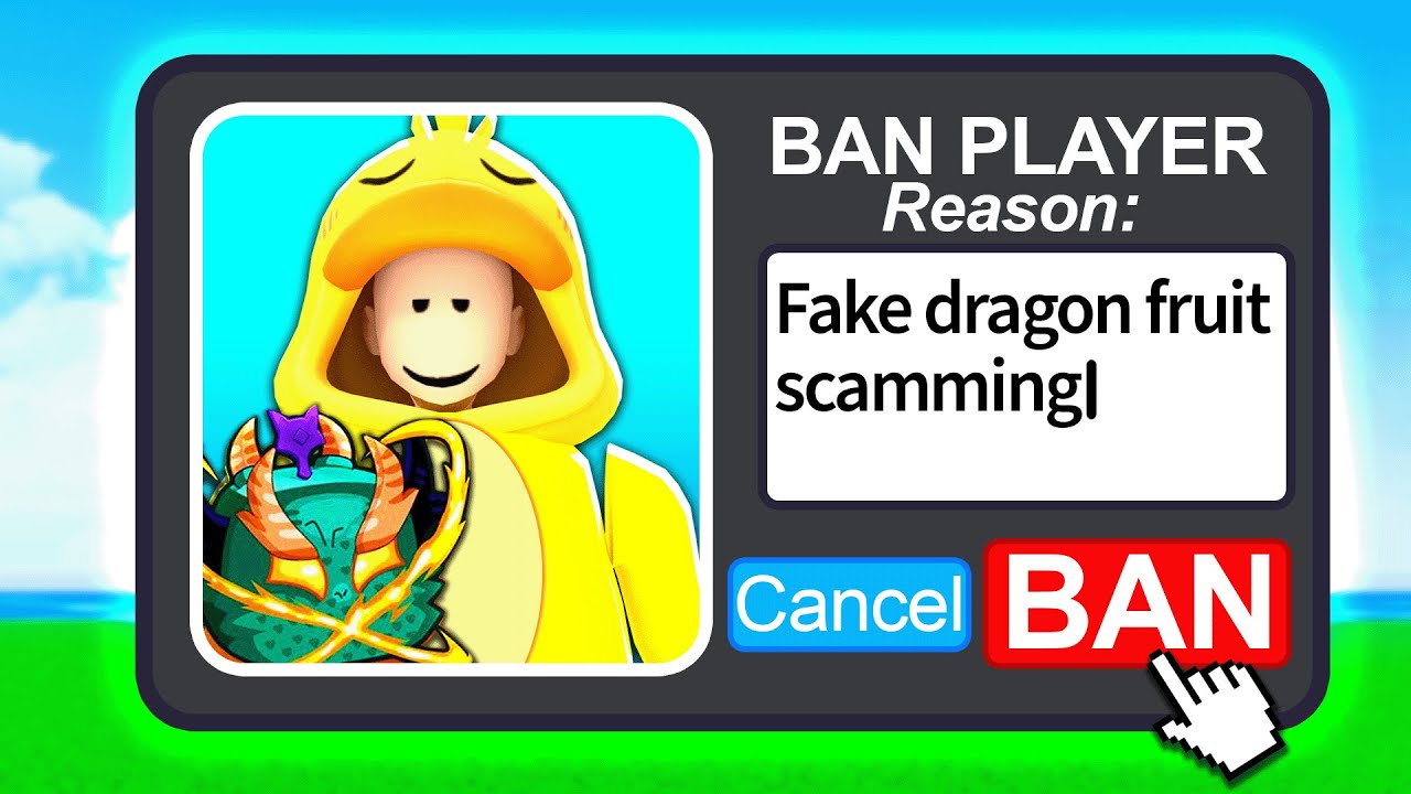 I Got This Dumb Scammer Banned In Blox Fruits... (Roblox)