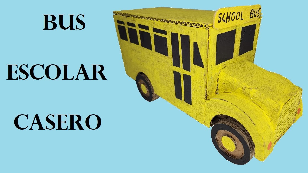 Construcción de Bus Escolar de Cartón
