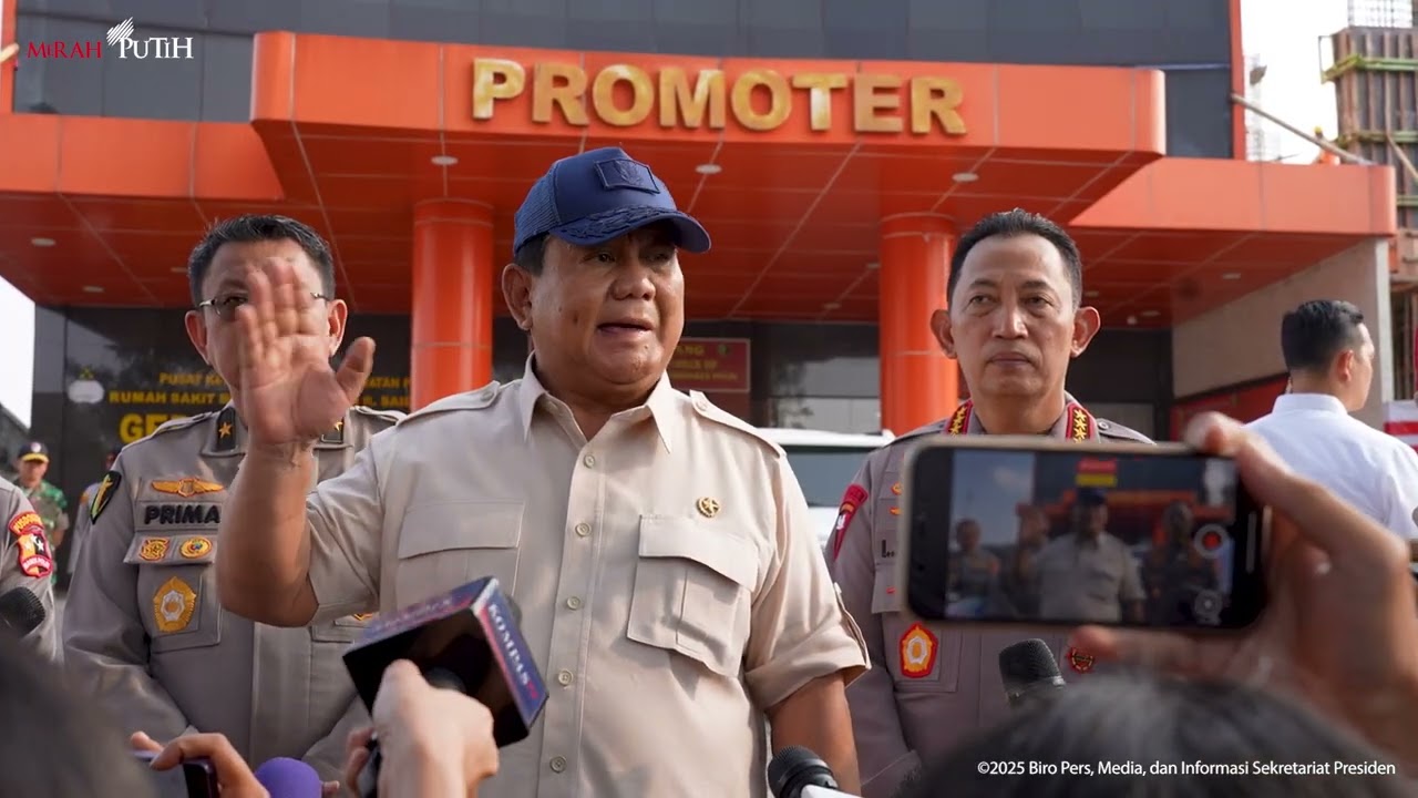 Keterangan Pers Presiden Prabowo Usai Jenguk Polisi dan Masyarakat Korban Demo, 1 September 2025