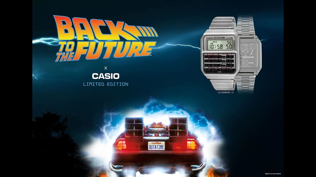 Casio CASIO X BACK TO THE FUTURE Calculator Karóra CA-500WEBF-1AER