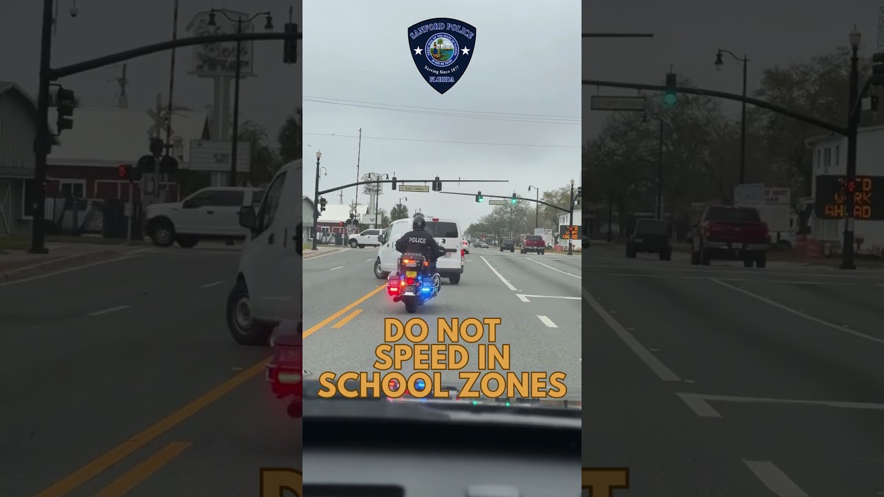 Sanford Police Ticket School Zone Speeders