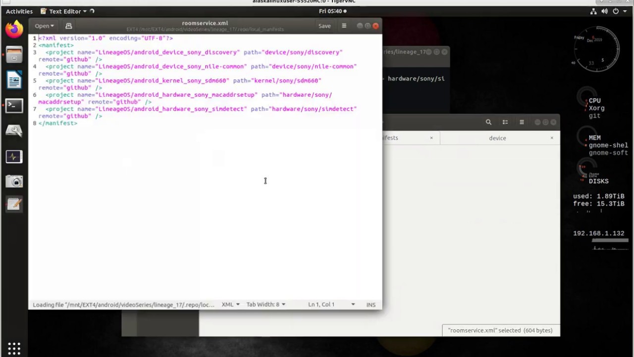 LineageOS 17: Adding to your manifest and starting the build
