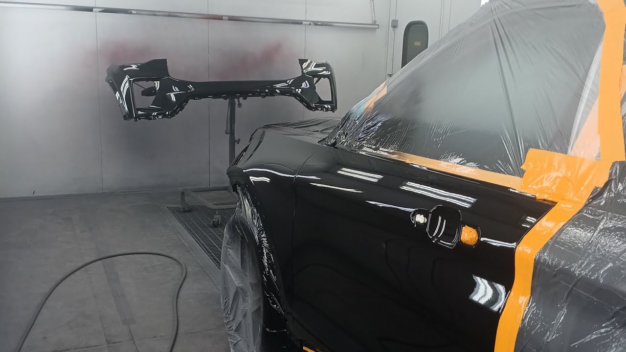 2025 FORD EXPLORER BLACK METALLIC PAINT JOB