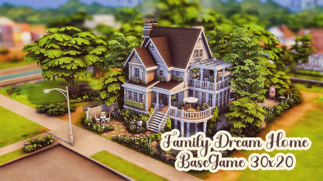 ♥ BaseGame  Family Dream Home ♥ The Sims4 Speedbuild ♥