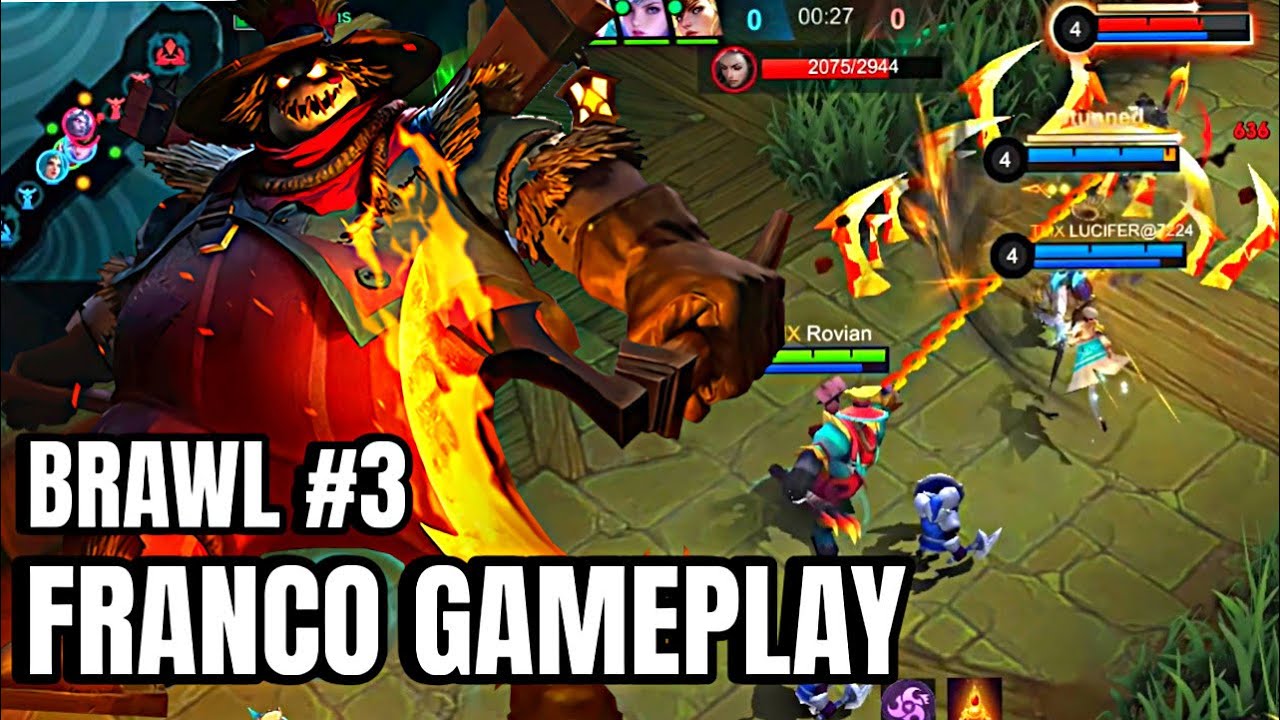 Franco Brawl Gameplay | Insane Gameplay 🔥 #mobilelegends #mobalegends5v5 #mobilelegends