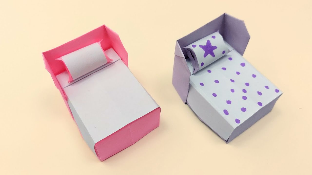 Comment faire un lit miniature en papier !