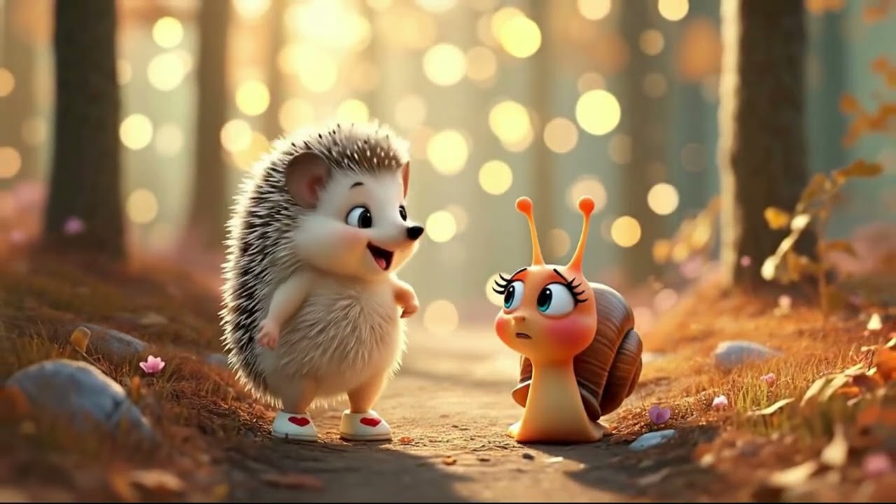 🦔☕🐌 Igel und Schnecki machen Picknick  #cuteanimals  #asmrvibes #CartoonShorts    #heartwarming