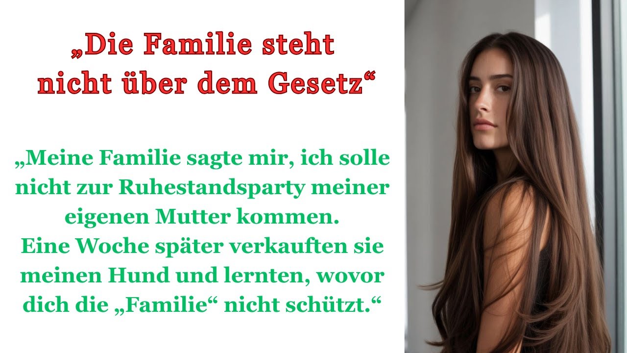 Die Familie steht nicht über dem Gesetz 