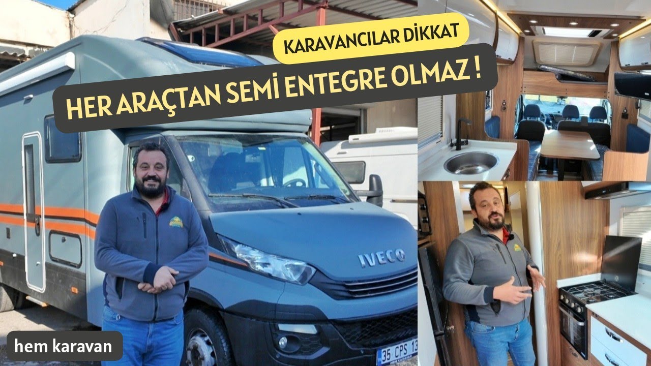SEMİ ENTEGRE KARAVAN.  BUNLARI BİLMEDEN KARAVAN YAPTIRMAYIN ! En Yüksek Alkovenli #hemkaravan
