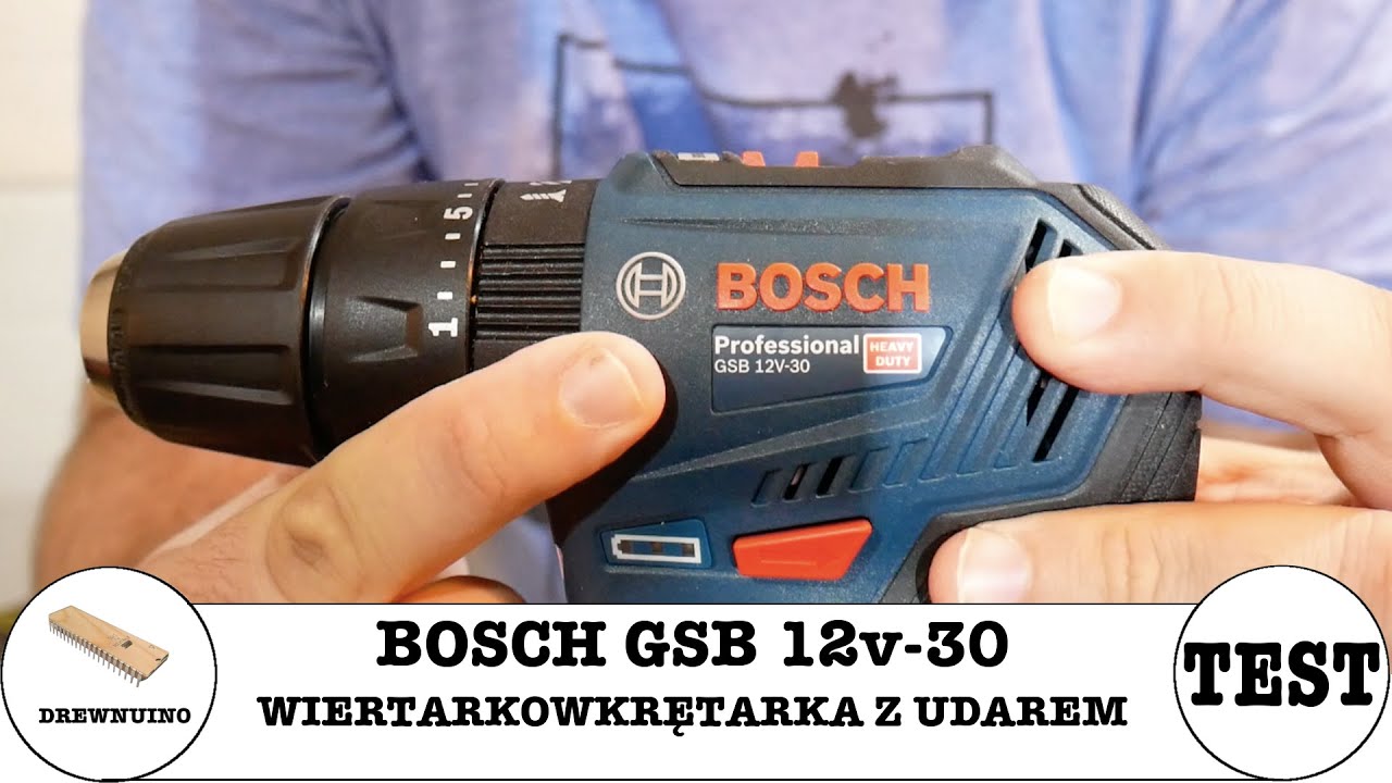 #081 Bosch GSB 12v-30 - mała wiertarkowkrętarka z udarem