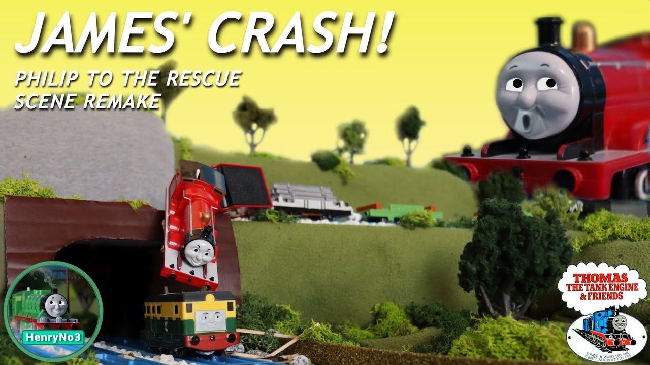 James' Crash! | Philip To The Rescue | Tomy Scene Remake