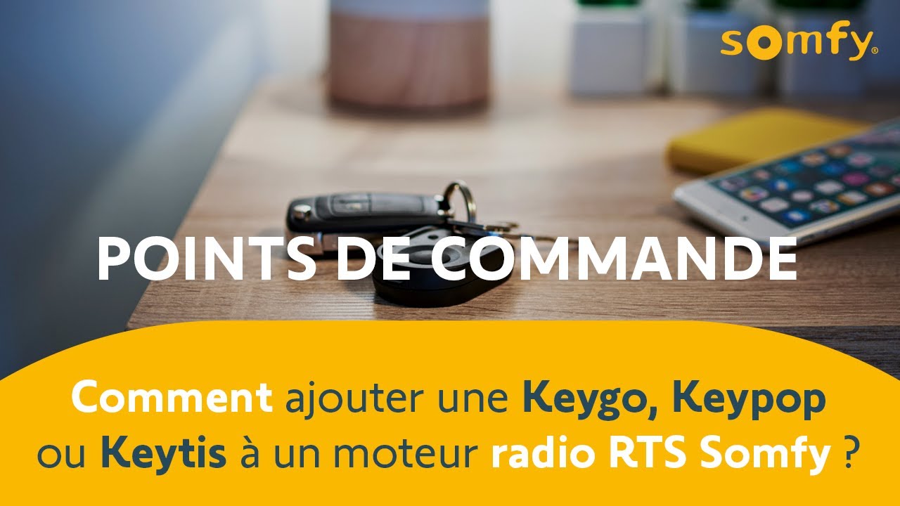 Comment ajouter une Keygo, Keypop ou Keytis à un moteur radio RTS Somfy ? | Somfy