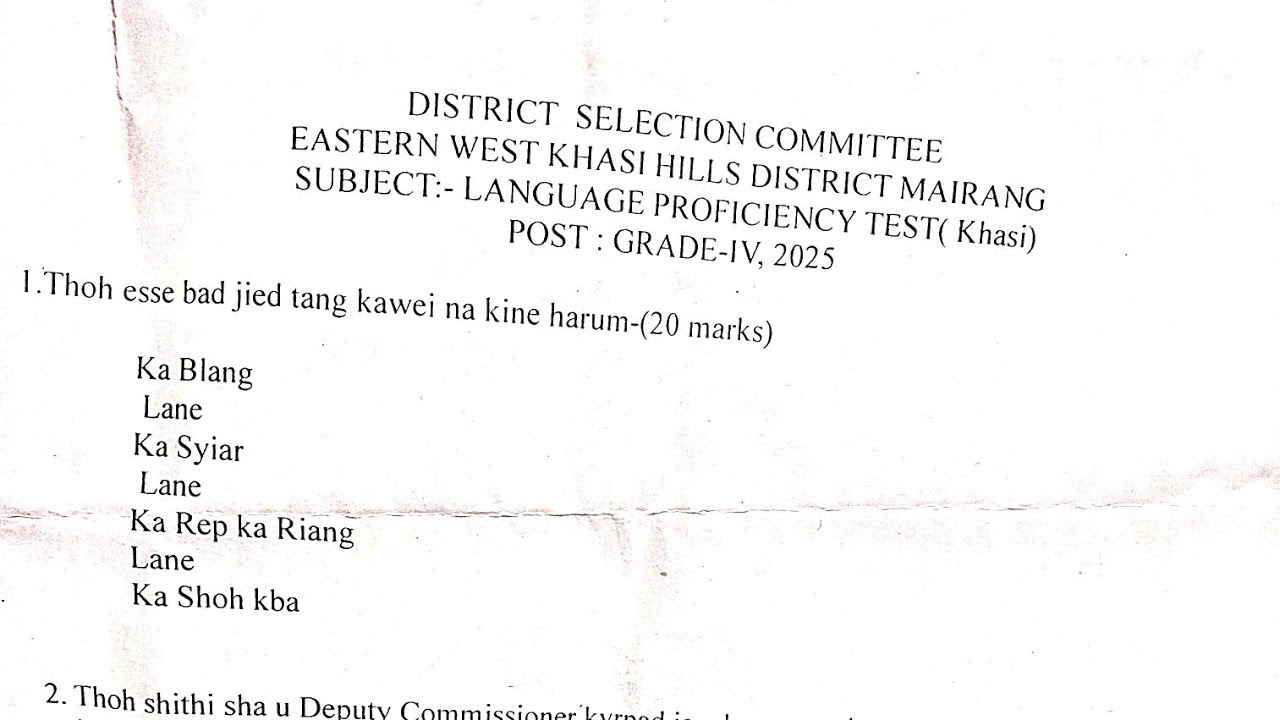 GRADE 4 local language dsc Mairang 