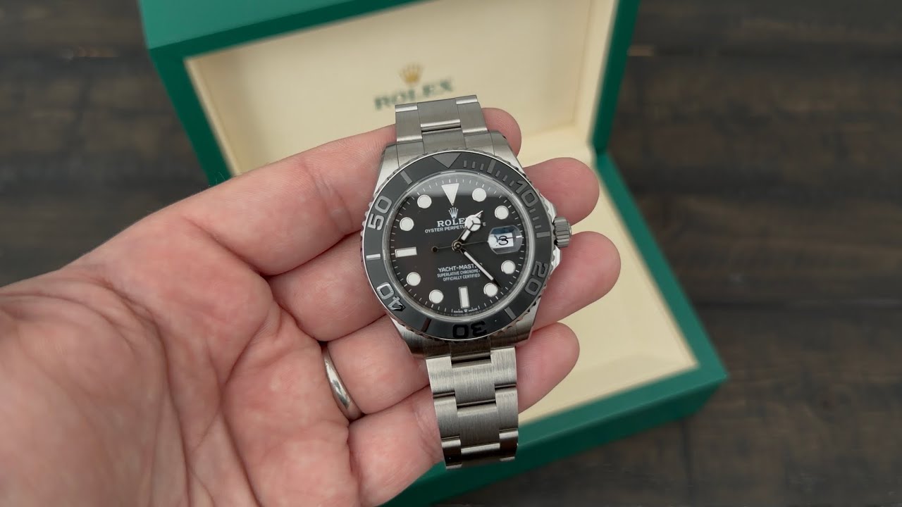 Распаковка часов Rolex RLX Titanium Yacht-Master 42 (226627)