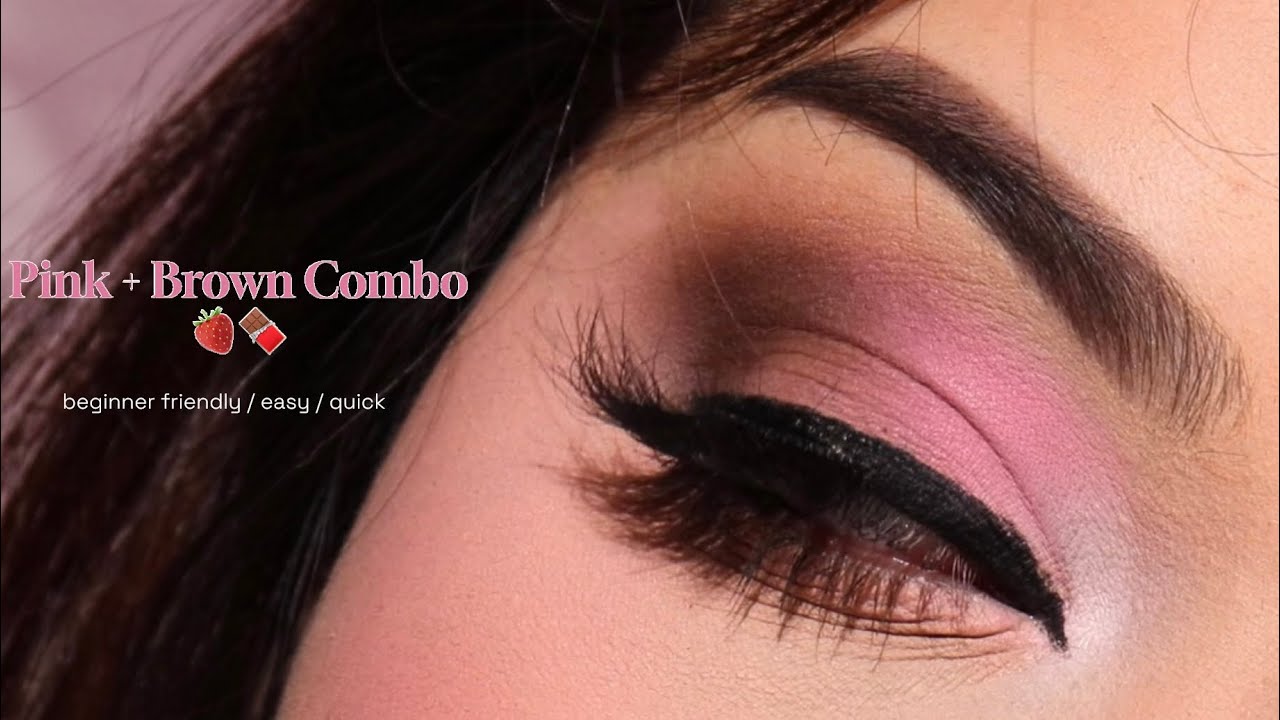 💗 NO EFFORT Soft Brown & Pink Eye Look 💗 | Matte, Blended, Perfectly Snatched 
