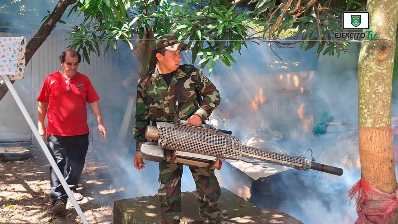 6 Comando Militar Regional participó en jornada de fumigación en comunidades y barrios de Matagalpa
