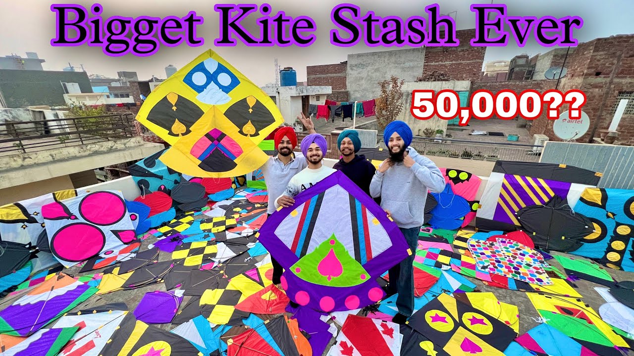 Biggest Kite Stash Ever || Too Much Money🤑 50,000???
