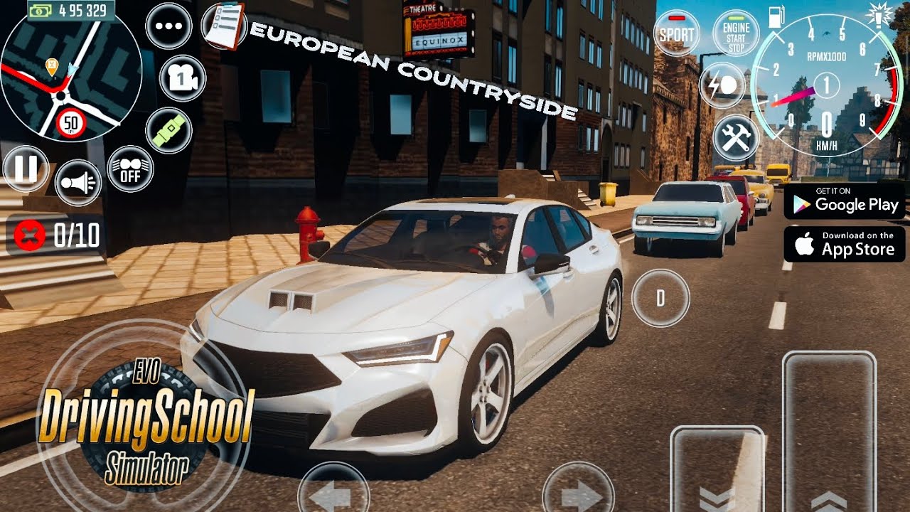 Driving School Simulator : EVO - EUROPEAN COUNTRYSIDE (MISSION - 7,8)