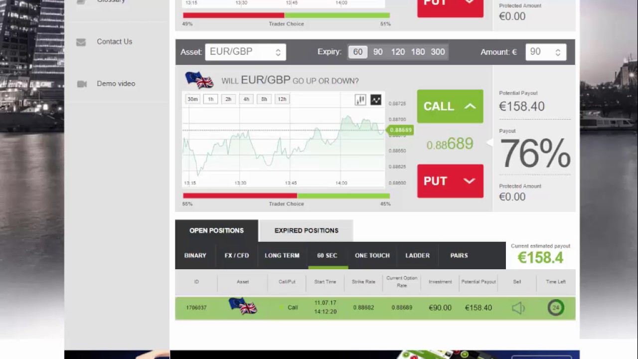 Auto Binary Signals (Perfect Match) Video 1 Live Trading - July 11th 2017
