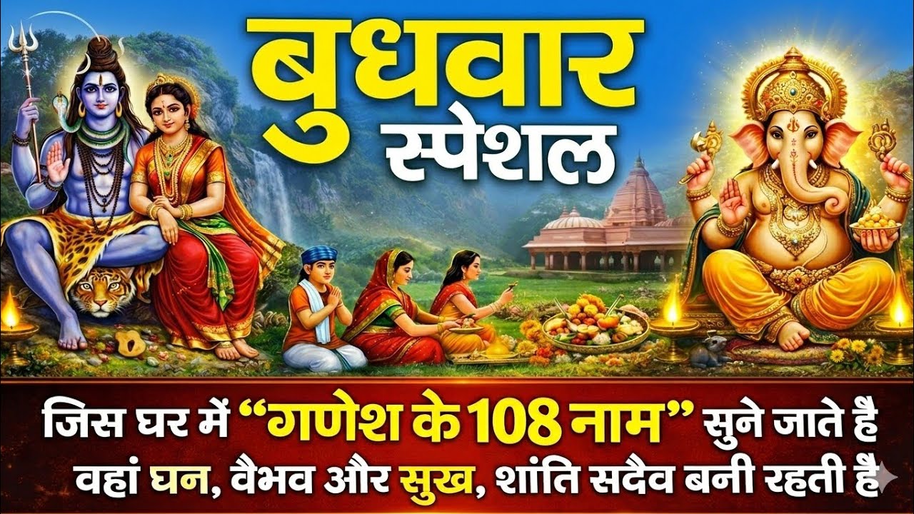 Ganpati Ke 108 Naam | Shree Ganesh 108 Naamavali Mantra Song | Bhakti Geet 2026