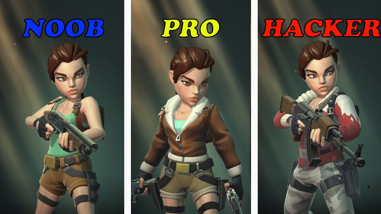NOOB vs PRO vs HACKER - Tomb Raider Reloaded