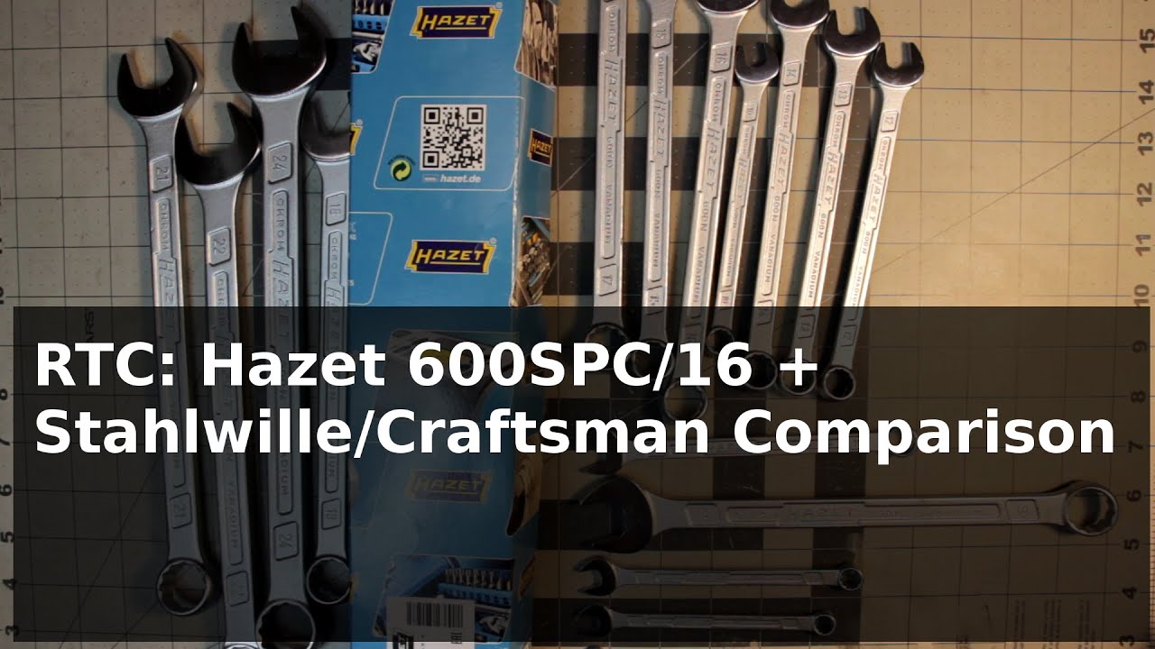 RTC: Hazet 600SPC/16 + Stahlwille and Craftsman Comparison