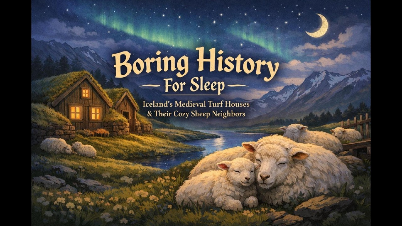 Boring History For Sleep | Iceland’s Medieval Turf Houses and Their Cozy Sheep Neighbors