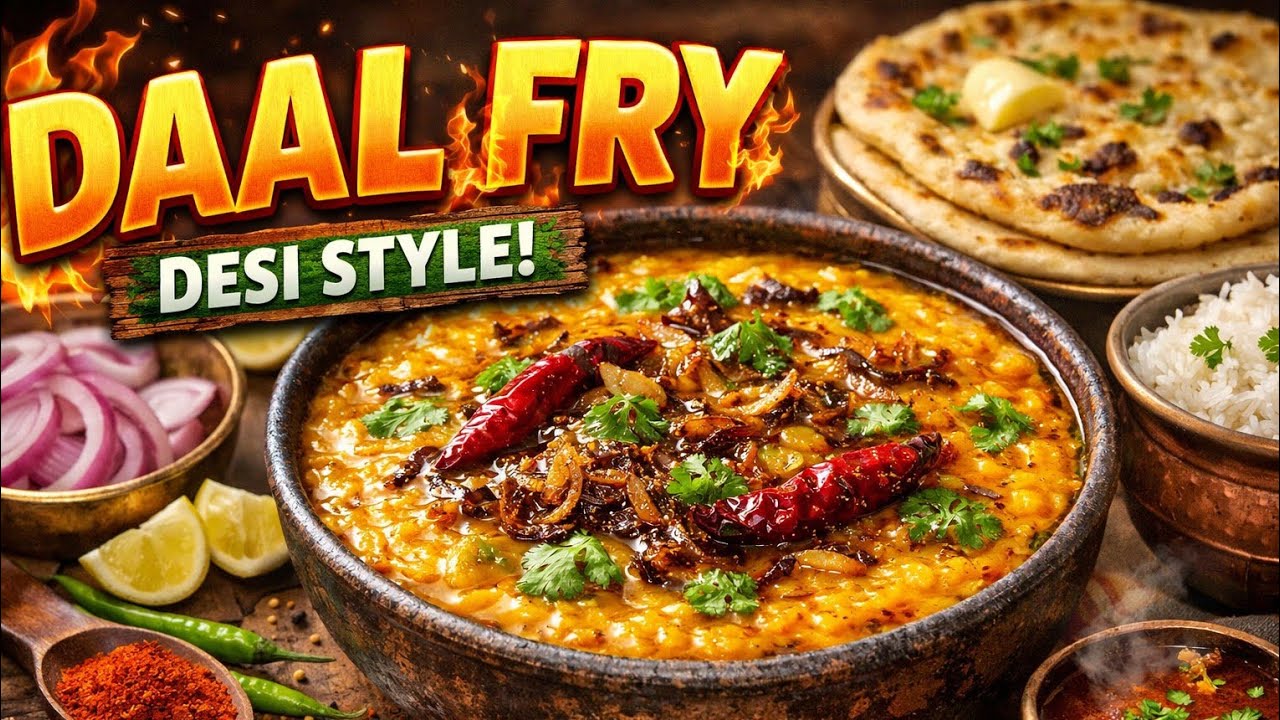 Daal Fry Desi Style | Dhaba Style Dal Fry Recipe | Tadka Wali Dal