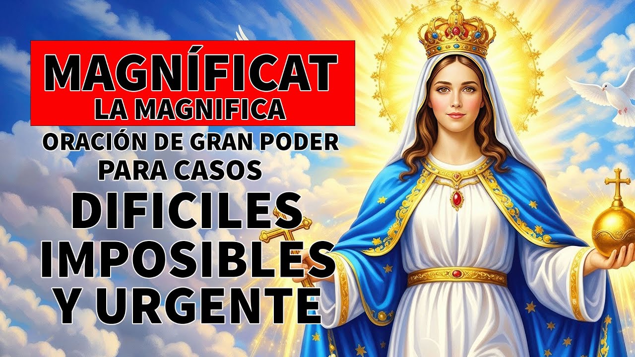 LA MAGNIFICA MAGNÍFICAT ORACIÓN DE GRAN PODER PARA CASOS MUY DIFICILES, IMPOSIBLES Y URGENTE