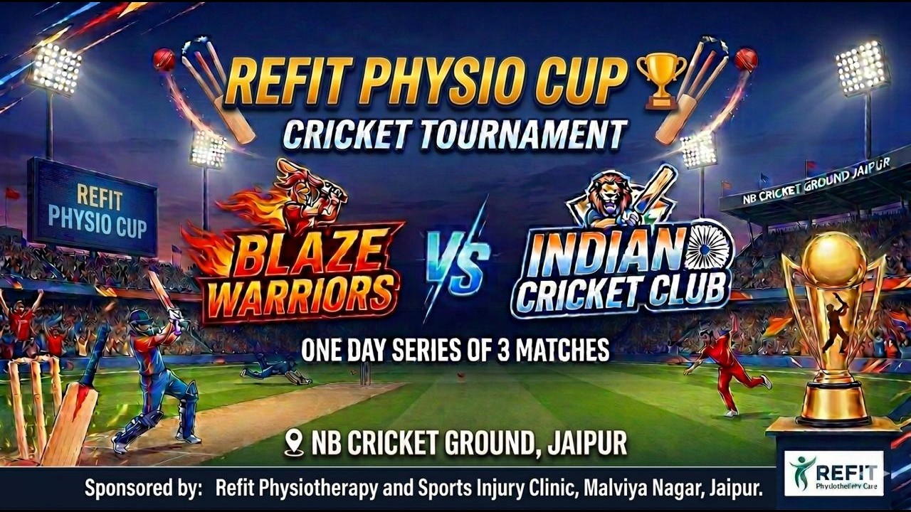 🔴ʟɪᴠᴇ ᴍᴀᴛᴄʜ || Blaze Warriors 🆚 Indian Cricket Club || REFIT PHYSIOTHERAPY CARE TROPHY