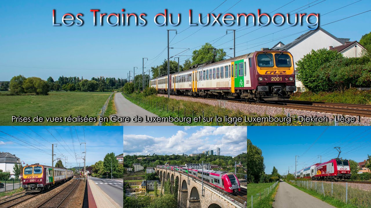 COMPILATION DE #TRAINS AU LUXEMBOURG / CFL TRAINS IN LUXEMBOURG ! 🇱🇺