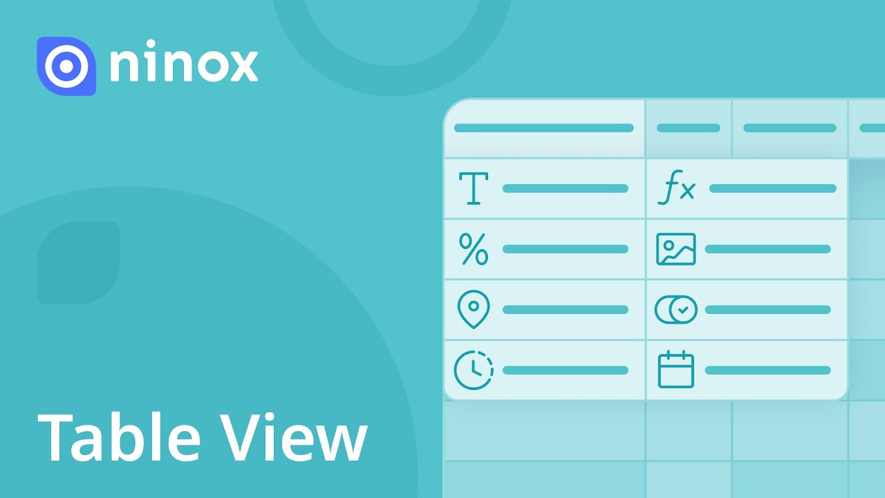 Table View | Basics #2 | Ninox Tutorials