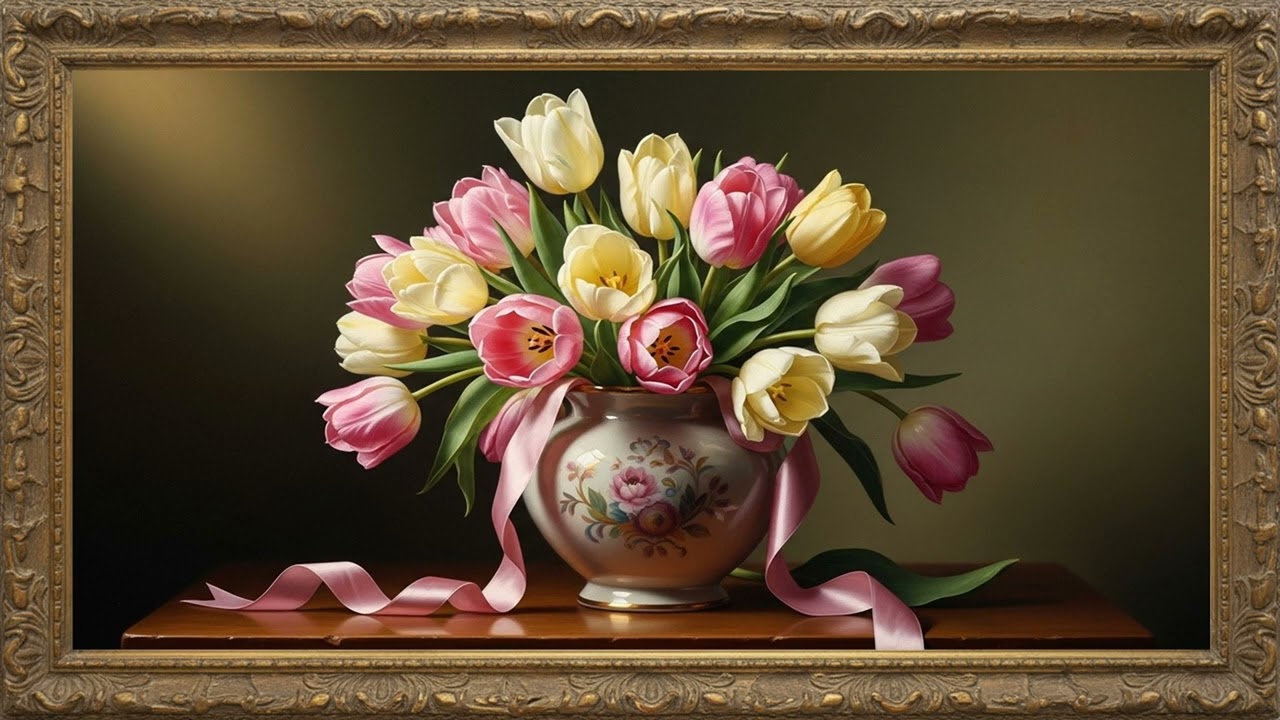 Beautiful Floral Still Life | Calm Artistic Background