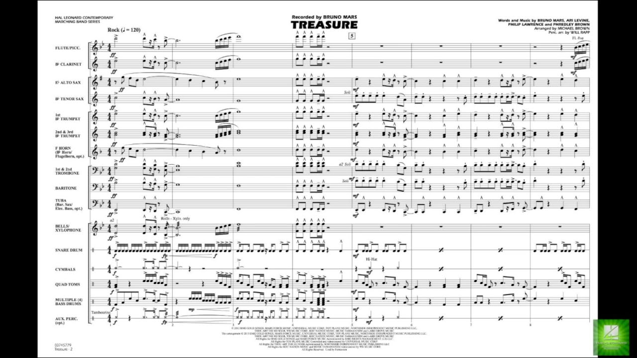 Treasure arranged by Michael Brown